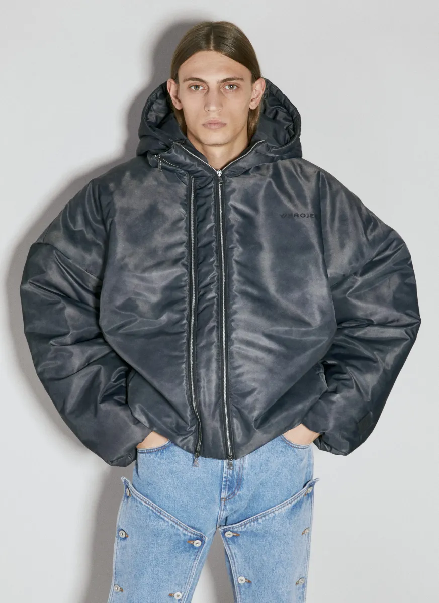 Double Collar Puffer Jacket