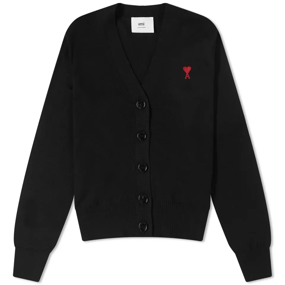 AMI Small ACD Knit Cardigan