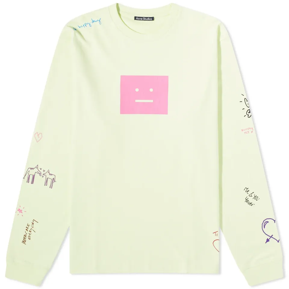 Eisen Scribble Long Sleeve Face T-Shirt