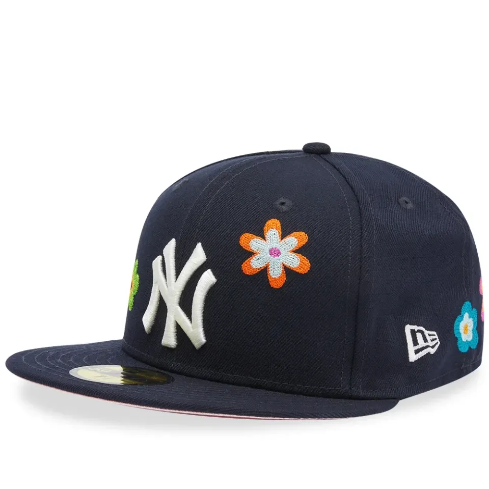 NY Yankees Floral 59Fifty Fitted Cap