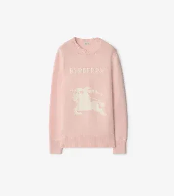 Knight Wool Cashmere Sweater in Bouquet pink