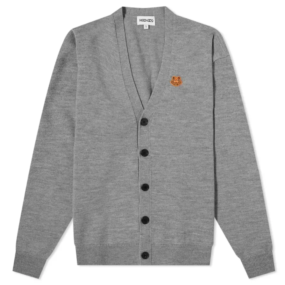 Tiger Crest Knit Cardigan