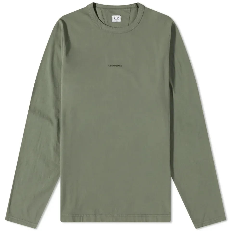 CP Company Centre Logo Long Sleeve T-Shirt