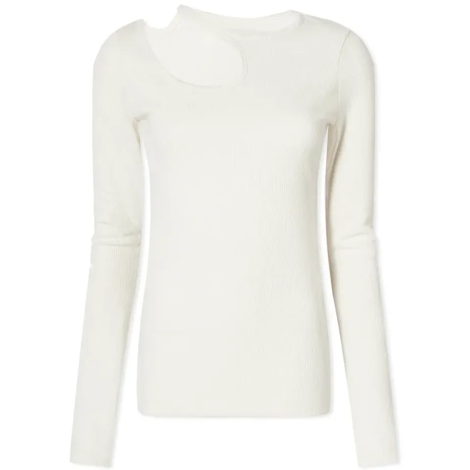 Curve Hole Long Sleeve T-Shirt