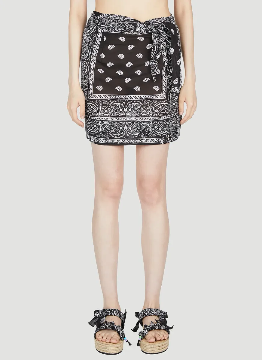 Paisley Motif Sarong Skirt