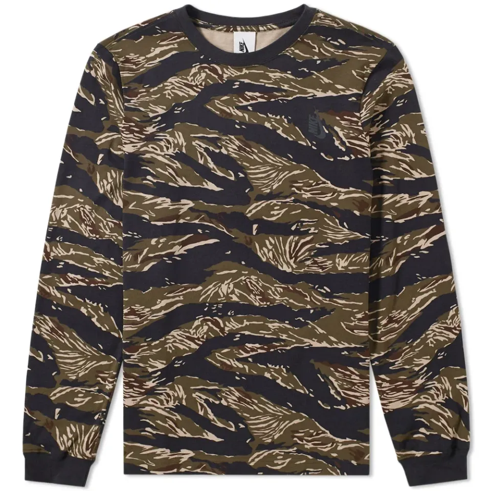 Tiger Camo Long Sleeve Tee