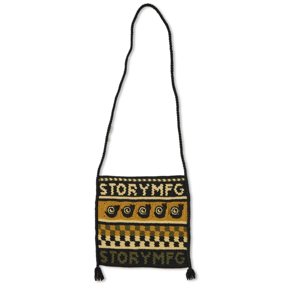 Story mfg. Crochet Snail Stash Bag