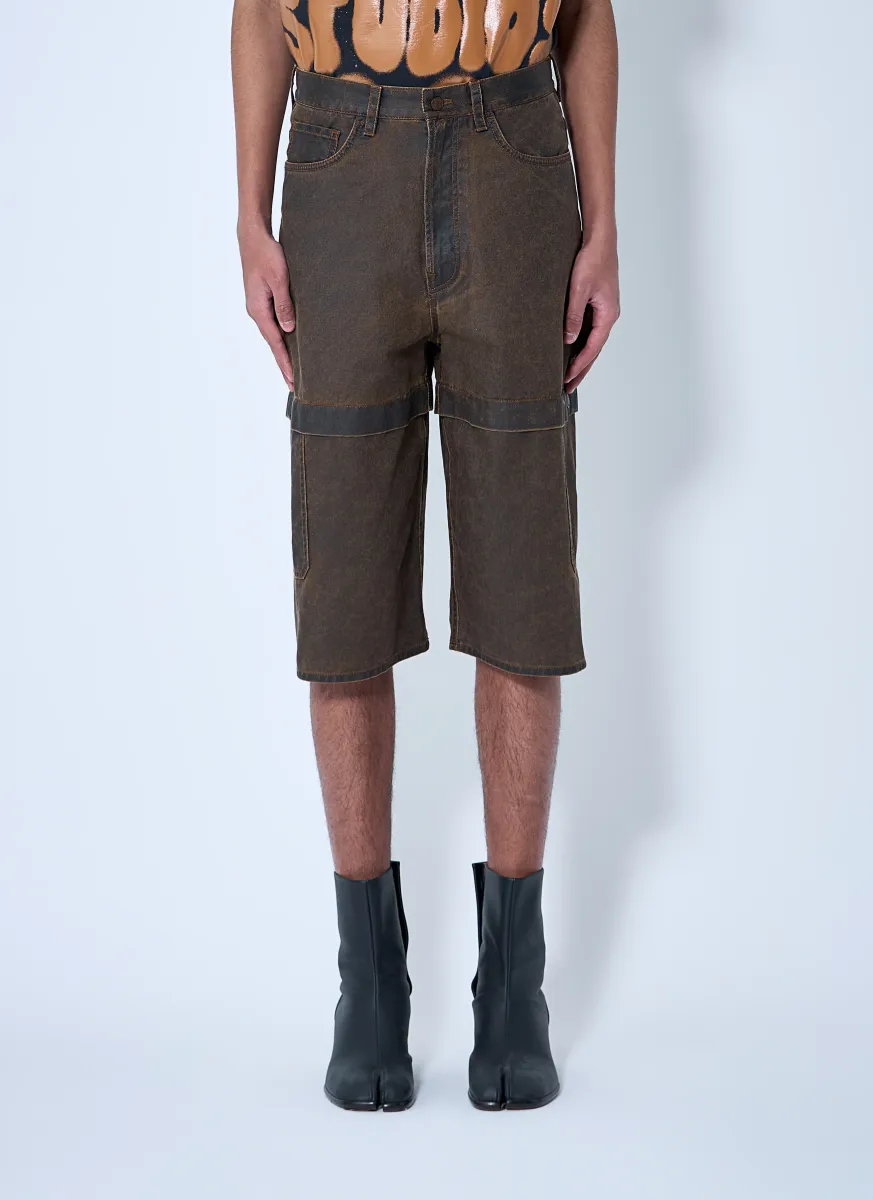 Coated Cotton Shorts