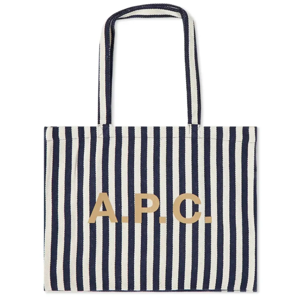 A.P.C. Lou Striped Tote