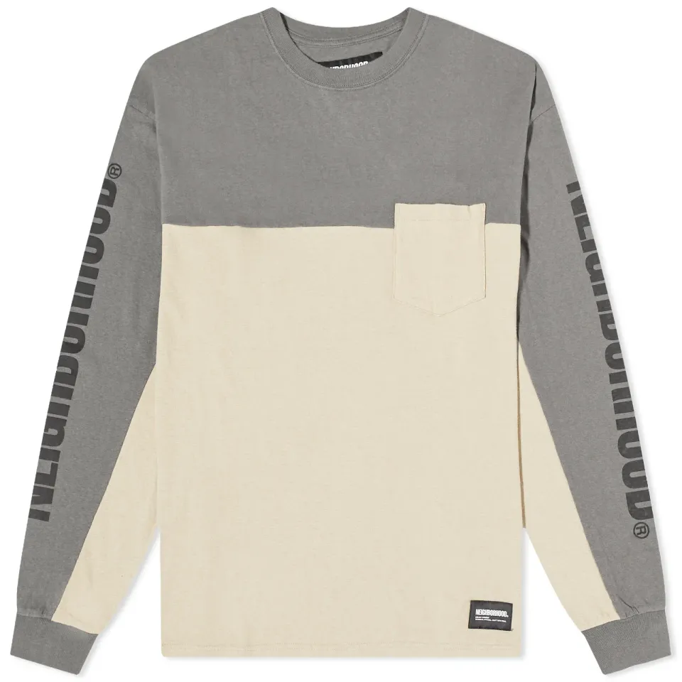 Long Sleeve Bicolour T-Shirt