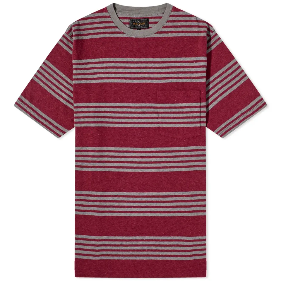 Stripe Nep Pocket T-Shirt