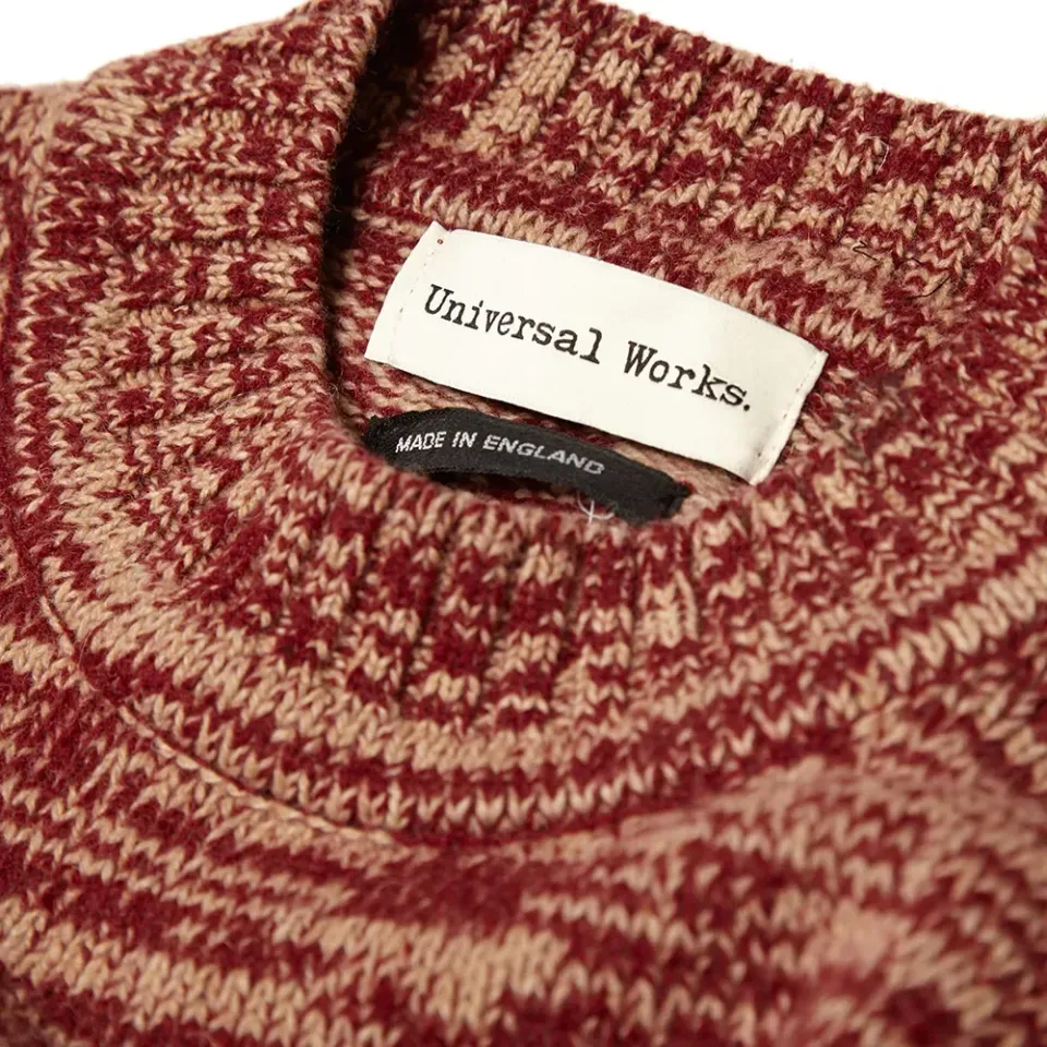 Space Dye Chunky Crew Knit