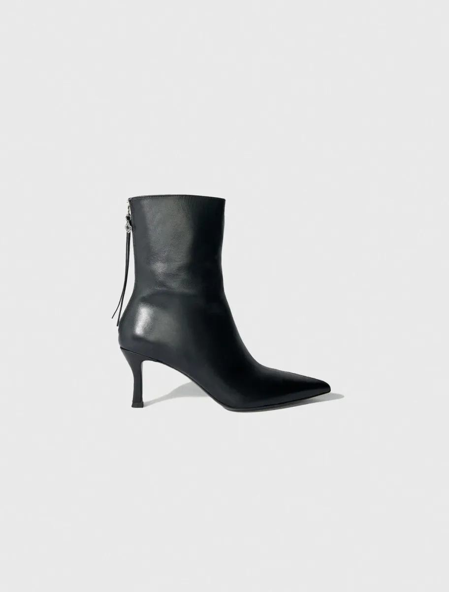 Leather ankle boots