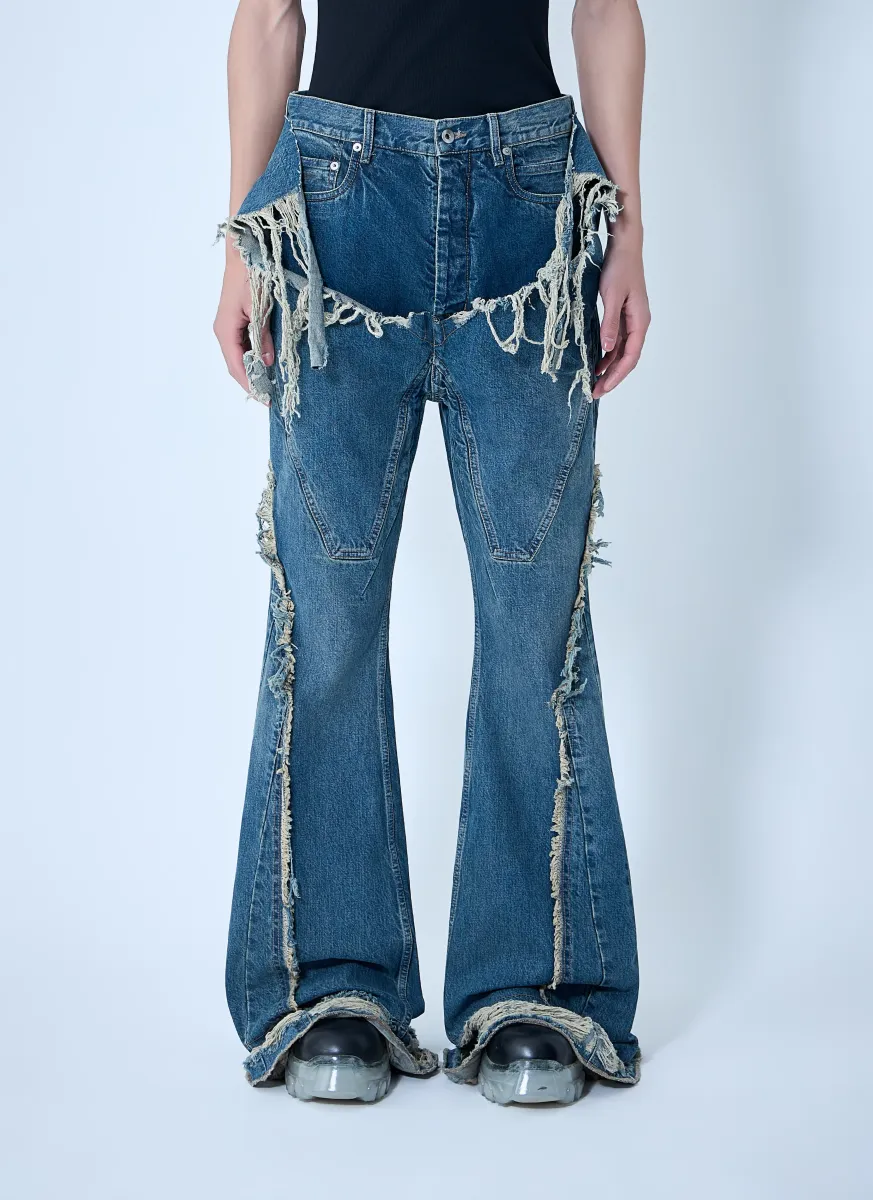 Slivered Bootcut Jeans