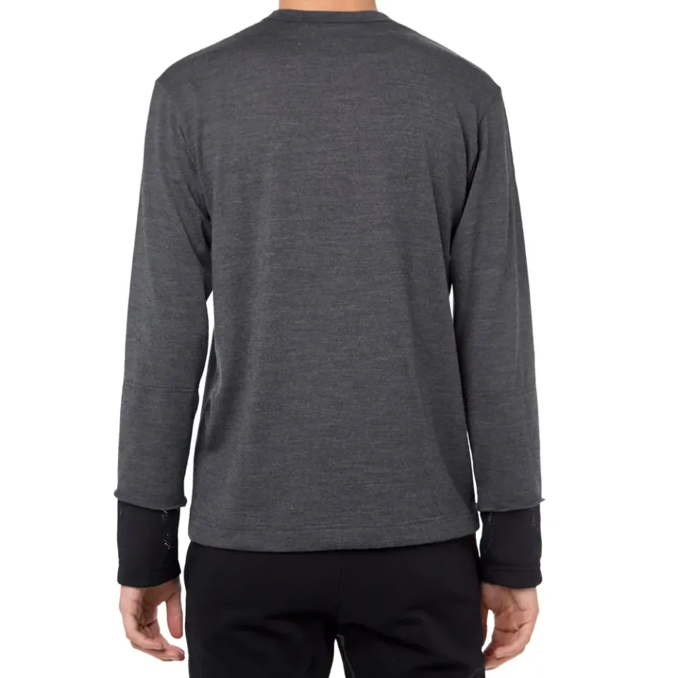 Mesh Cuff Crew Neck