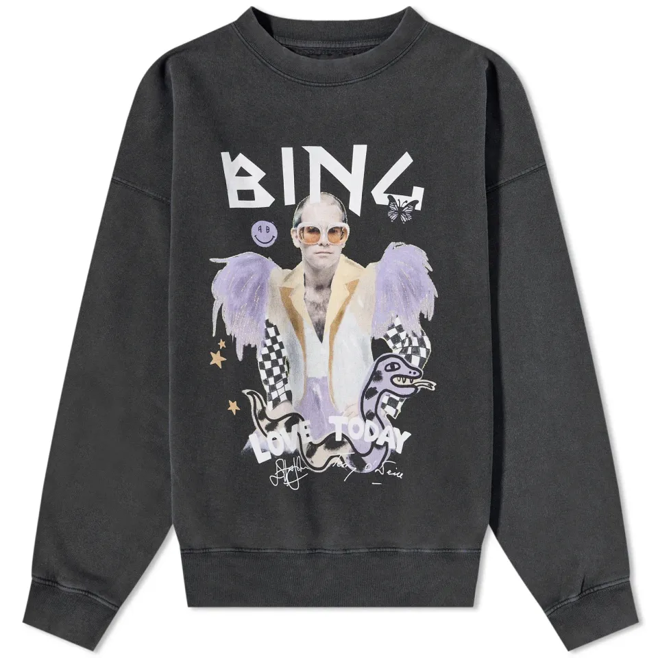 Elton John Logo Harvey Crew Sweat