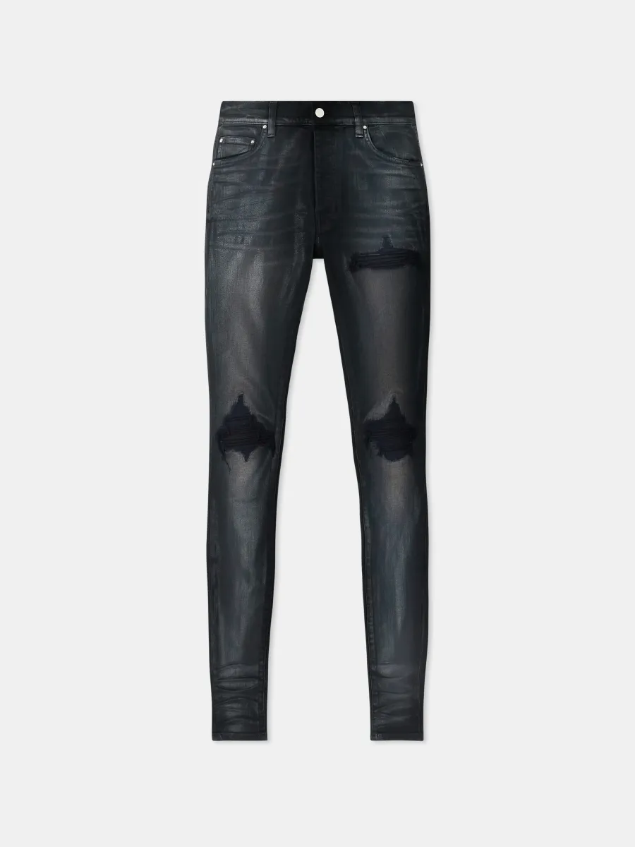WAXED MX1 JEAN - Waxed Dusty Black