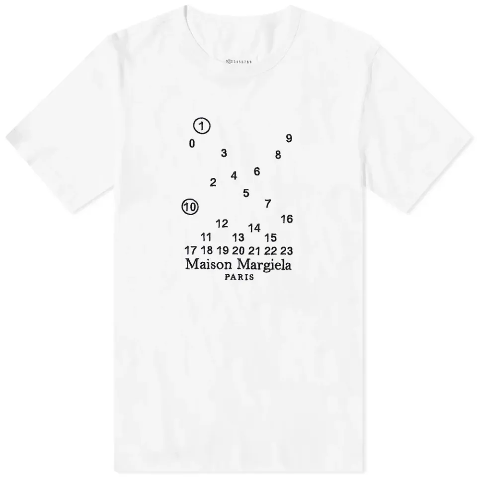 Embroidered Numbers Logo T-Shirt