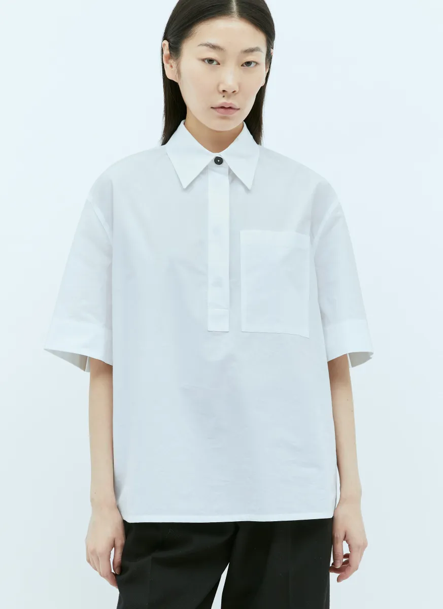 Patch Pocket Poplin Shirt