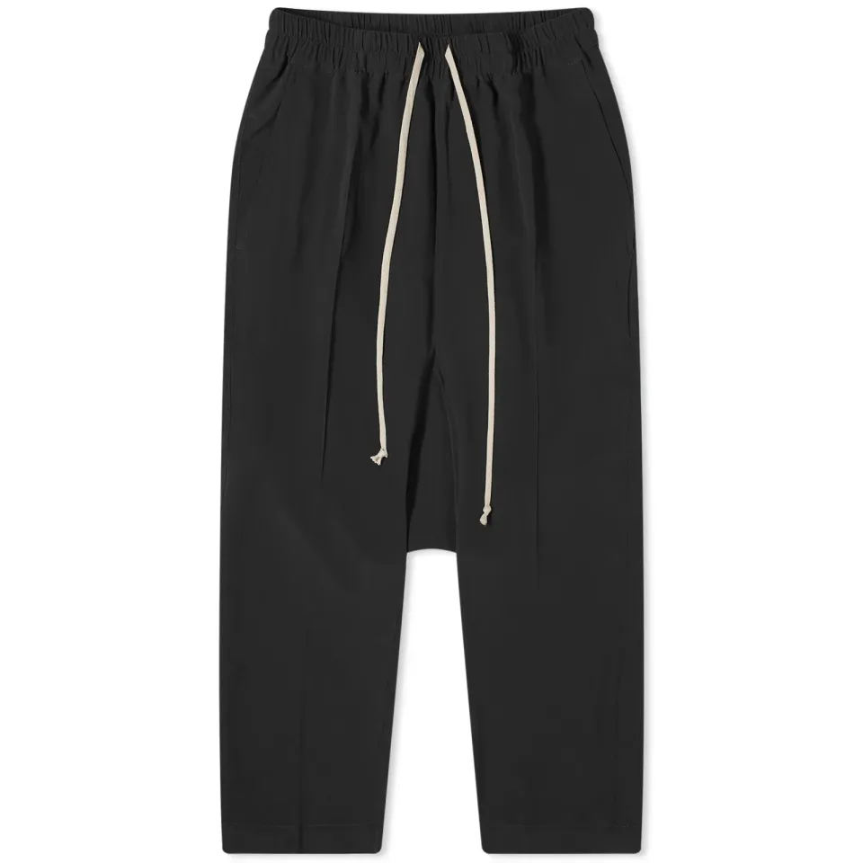 Drawstring Cropped Sweat Pants