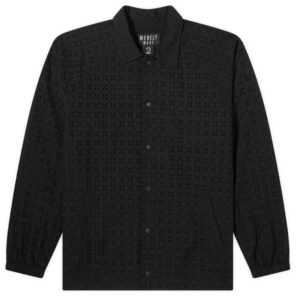 Floral Cutwork Coach Jacket