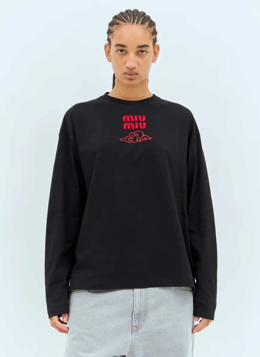 Logo Embroidery Sweatshirt