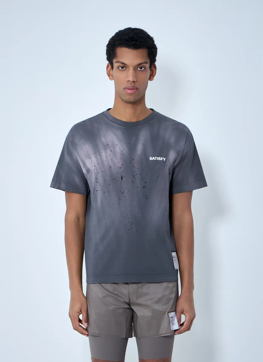 Distressed Cotton T-Shirt