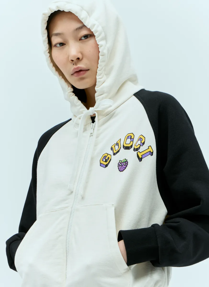 Logo Applique Hooded Sweatshirt