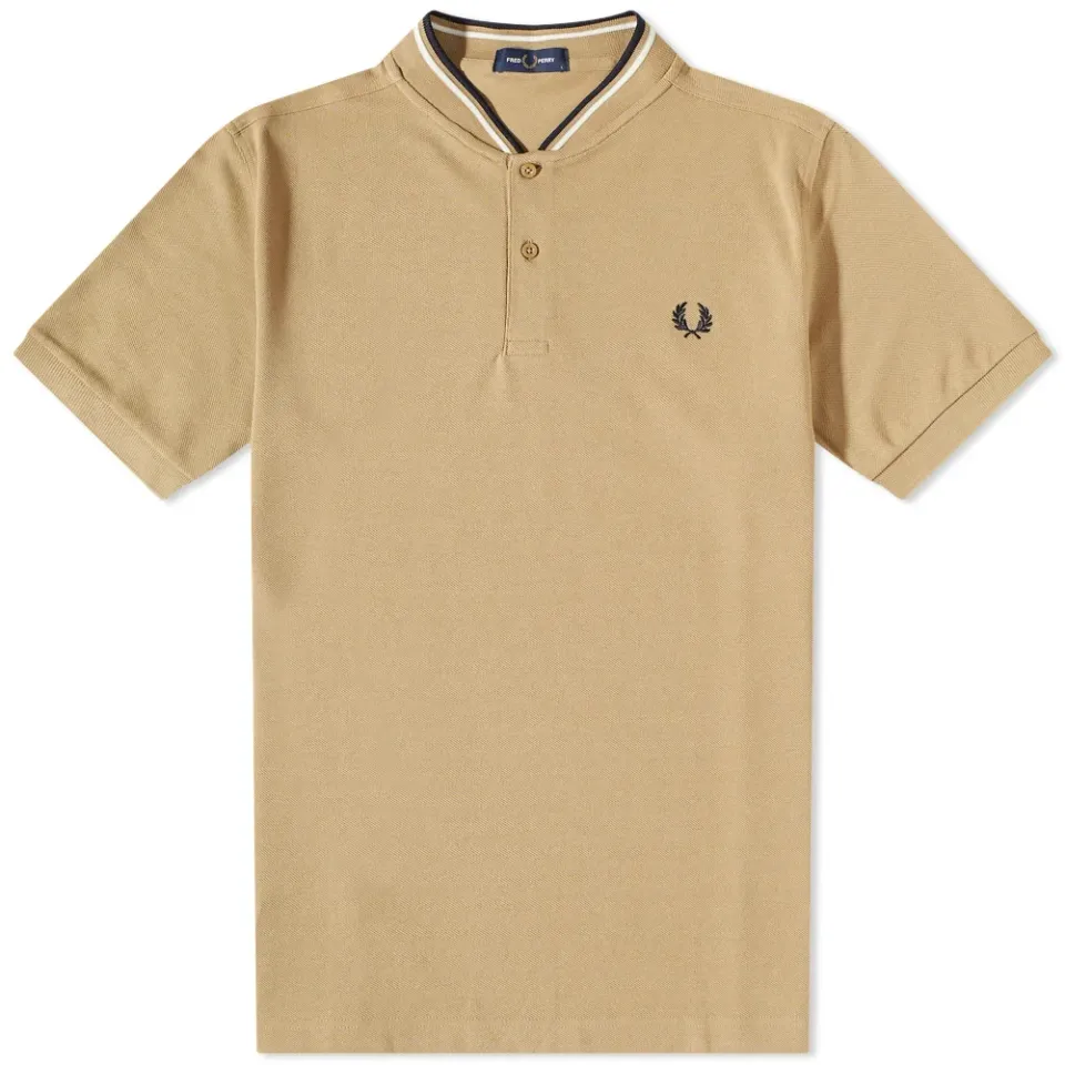 Bomber Collar Polo Shirt