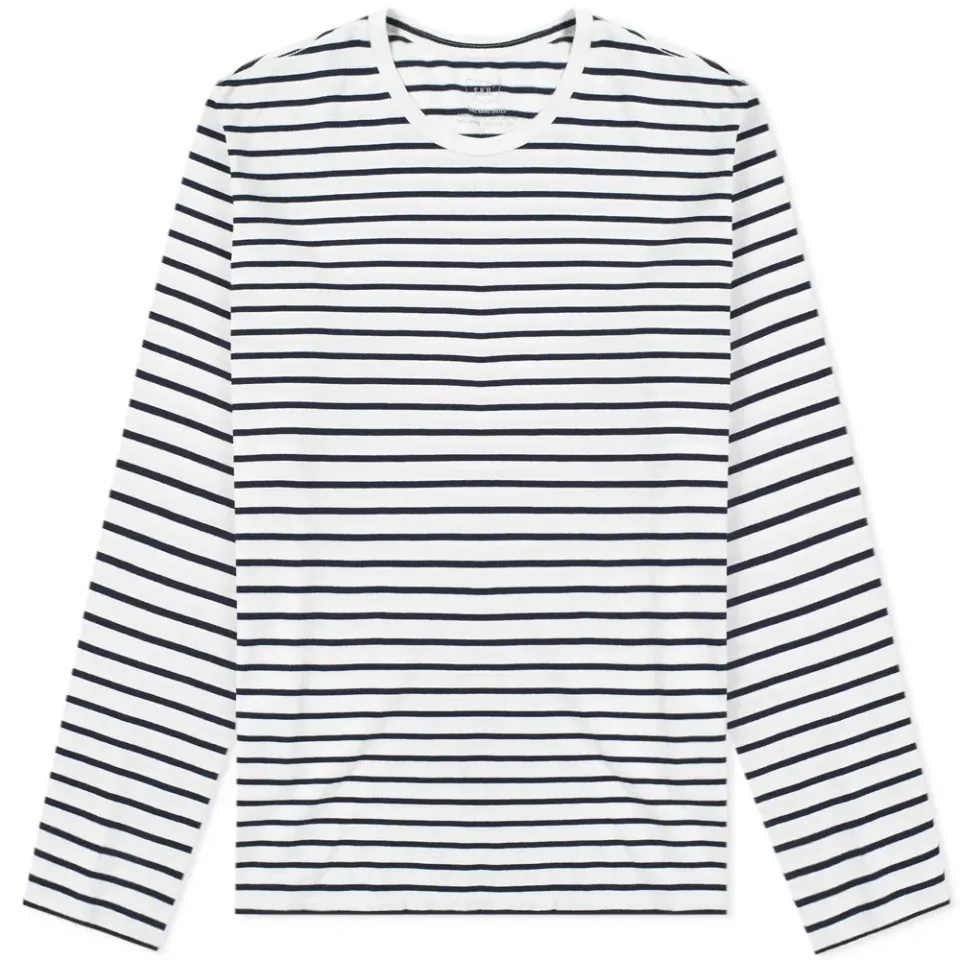 Long Sleeve Marine Stripe Crew Tee