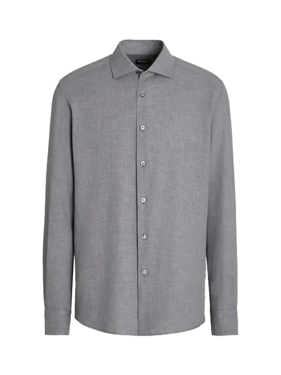Men Cashco Shirt Gery Melange