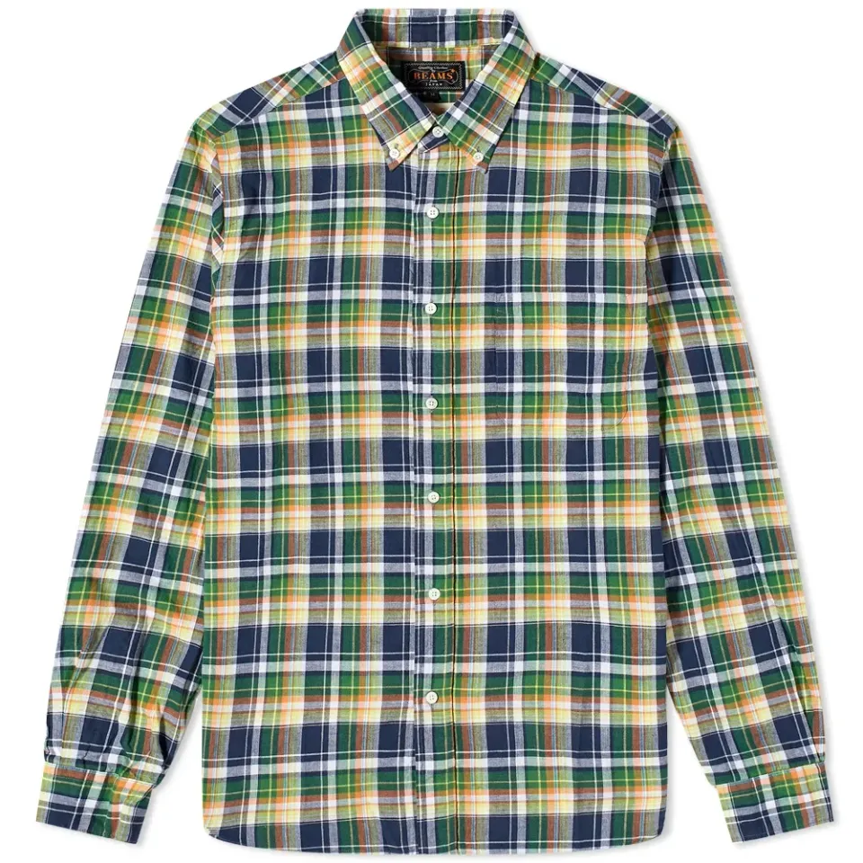 Button Down Inian Madras Shirt
