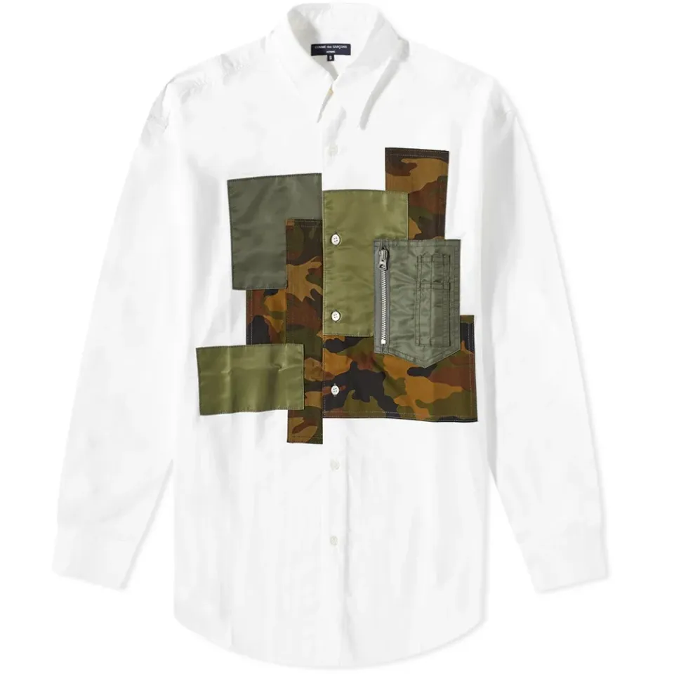 Multi Patch Zip Pocket Shirt