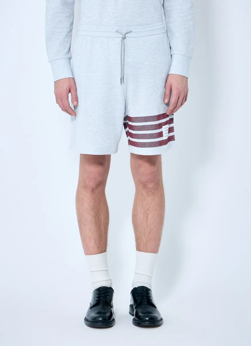 Four-Bar Cotton Shorts