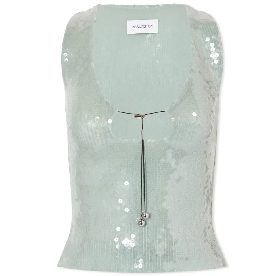 Solaria Sequin Cut Out Top