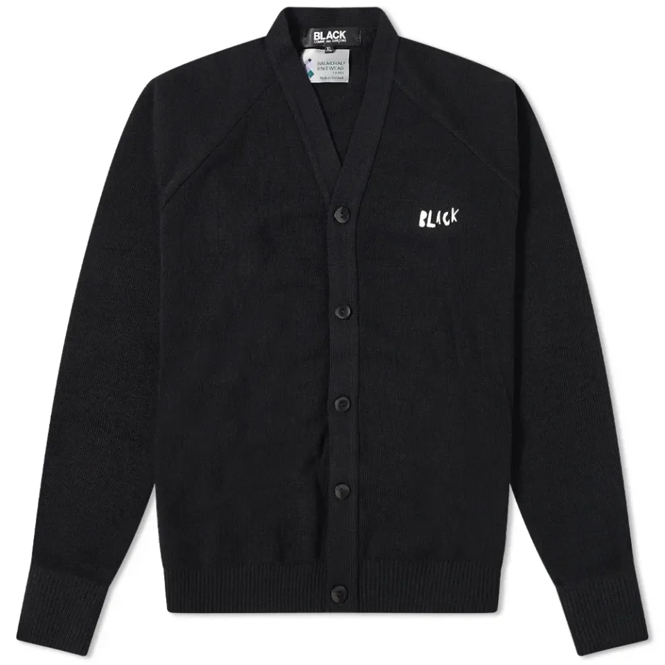 Comme des Garcons Black Knit Cardigan