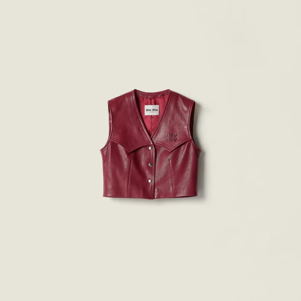 Leather vest