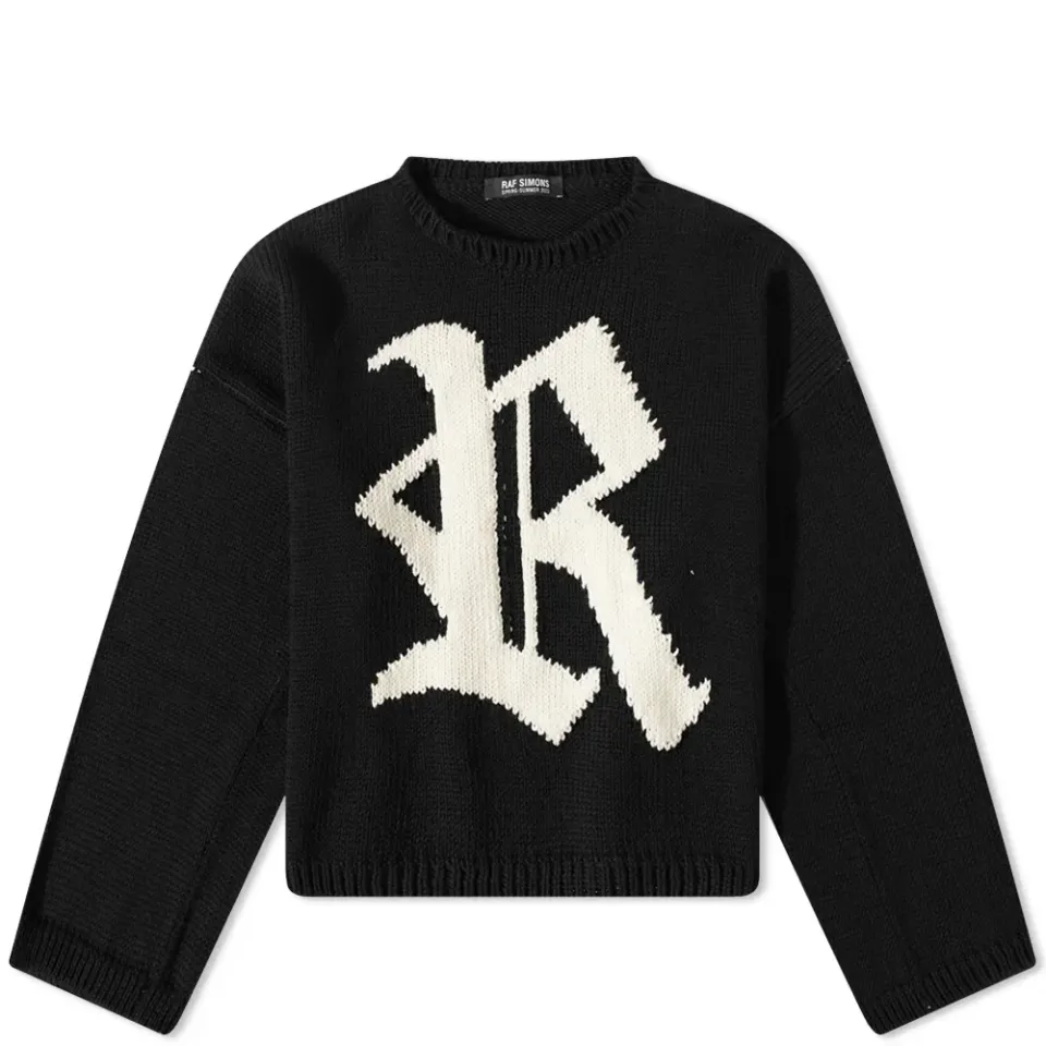 R Jacquard Crew Knit