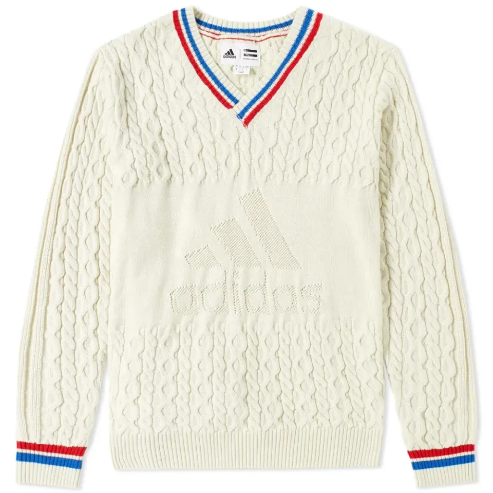 Adidas x Pharrell Williams US Open Cable V-Neck Knit