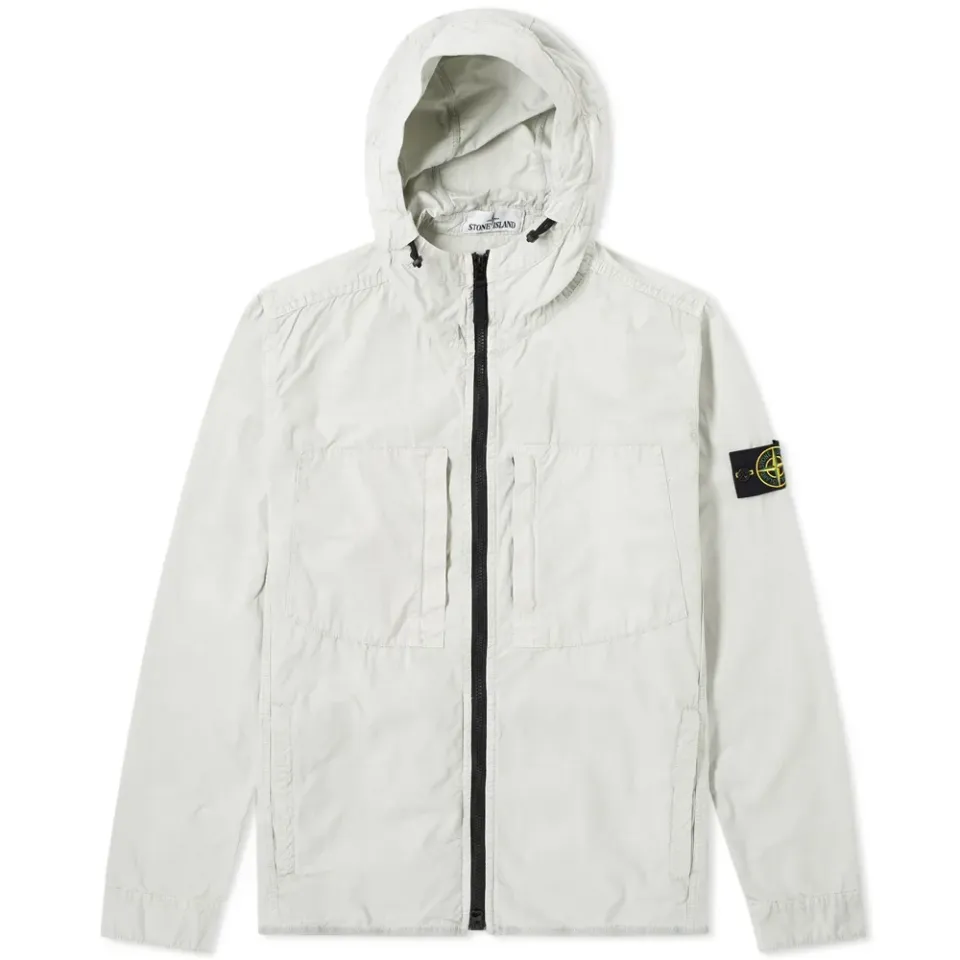 Tela Smerigliata Hooded Shirt Jacket
