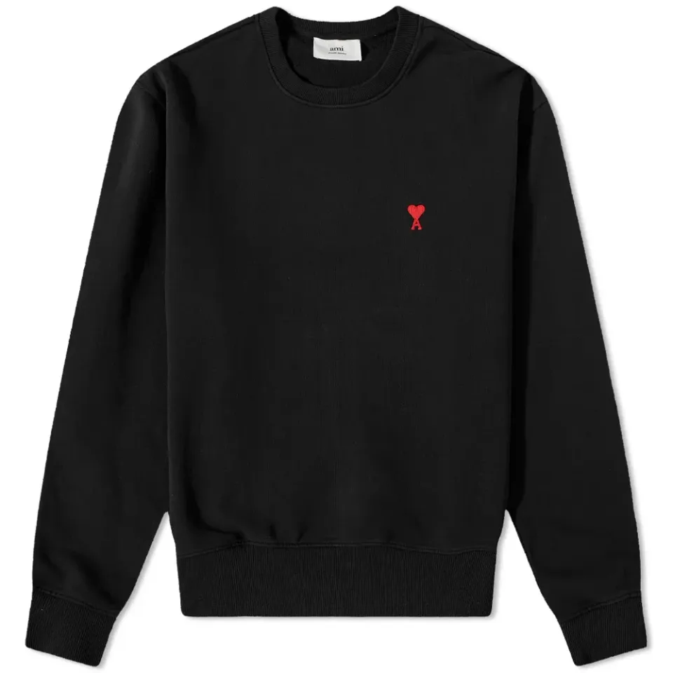 AMI Small A Heart Crew Sweat