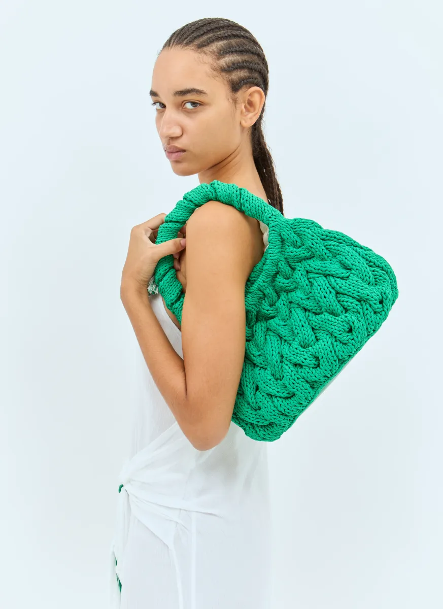Cable Knit Handbag