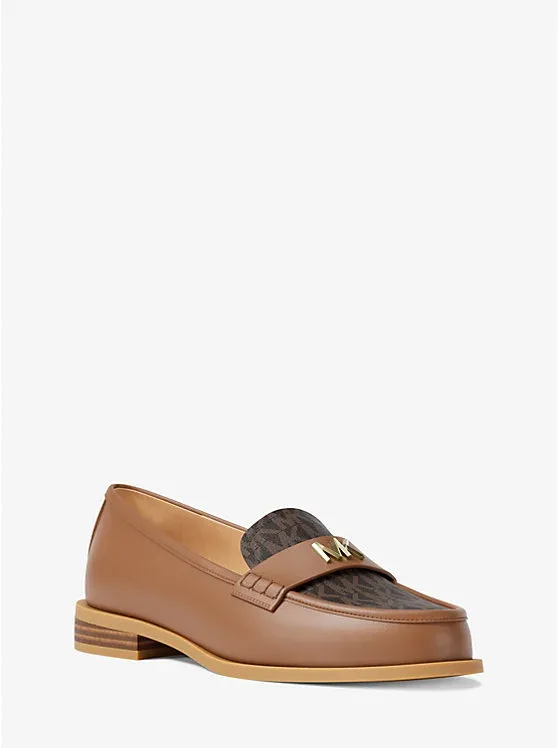 Lex Leather and Signature Logo Loafer