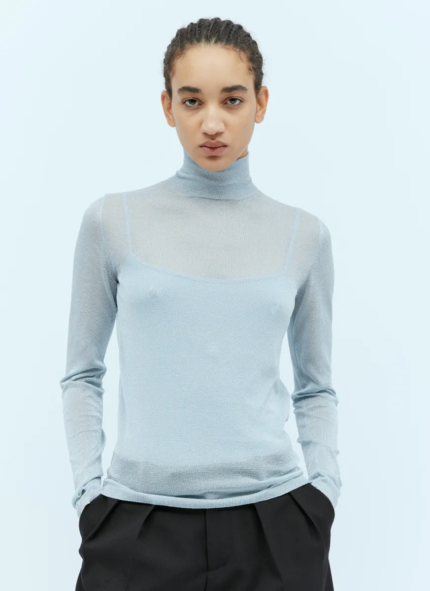 Glitter High Neck Sweater