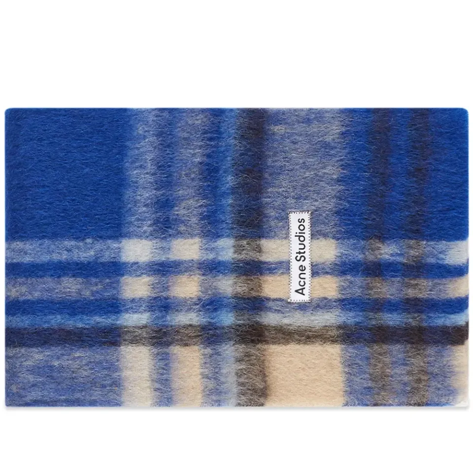 Vana Mohair Check Scarf