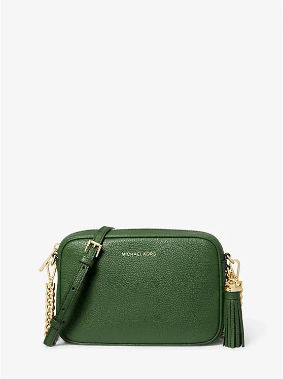 Jet Set Medium Pebbled Leather Crossbody Bag