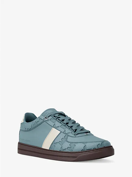 Brady Logo Embossed Leather Sneaker