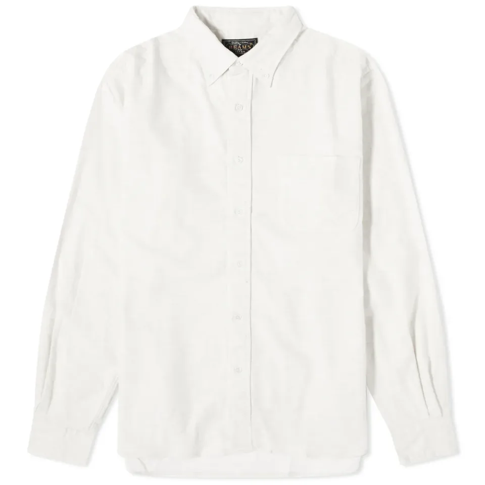 Button Down Solid Flannel Shirt
