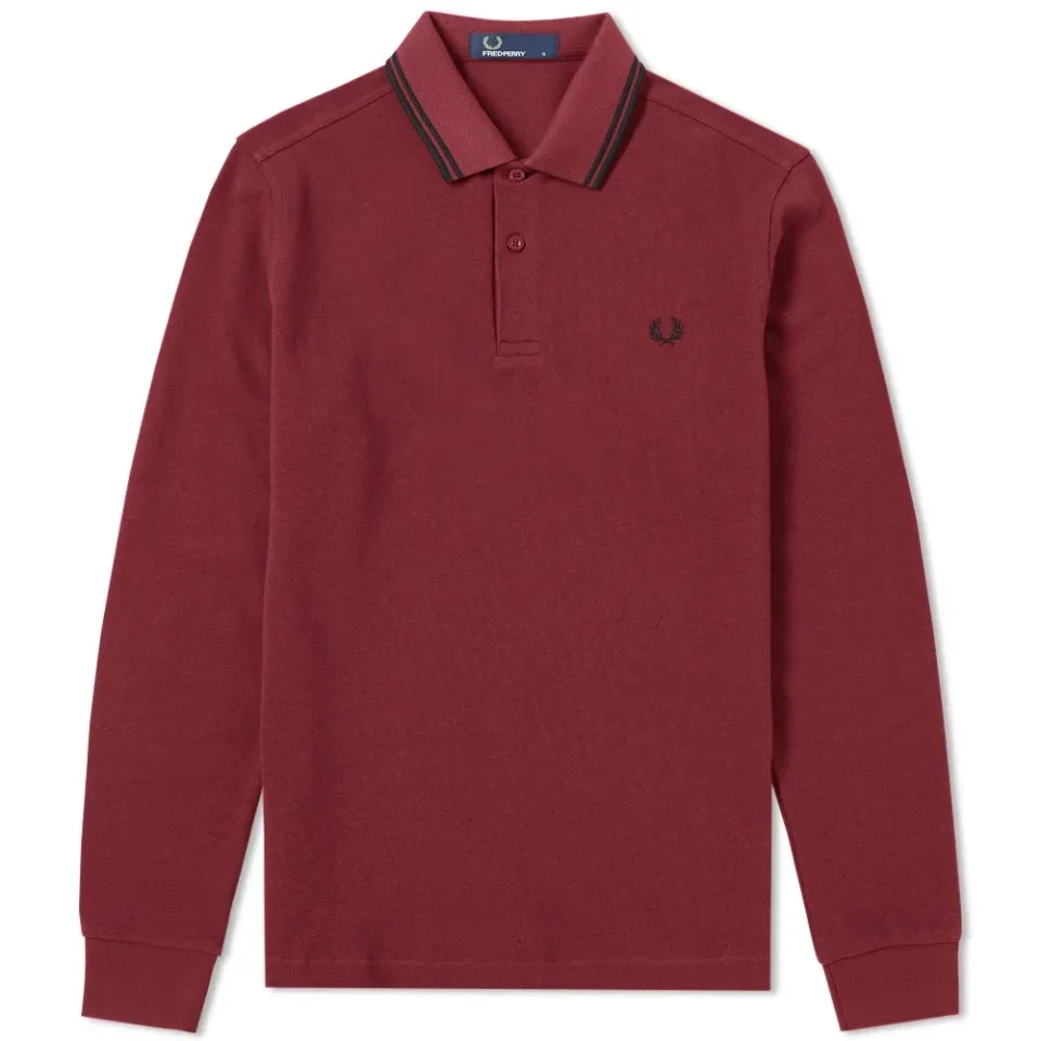 Fred Perry Long Sleeve Twin Tipped Polo