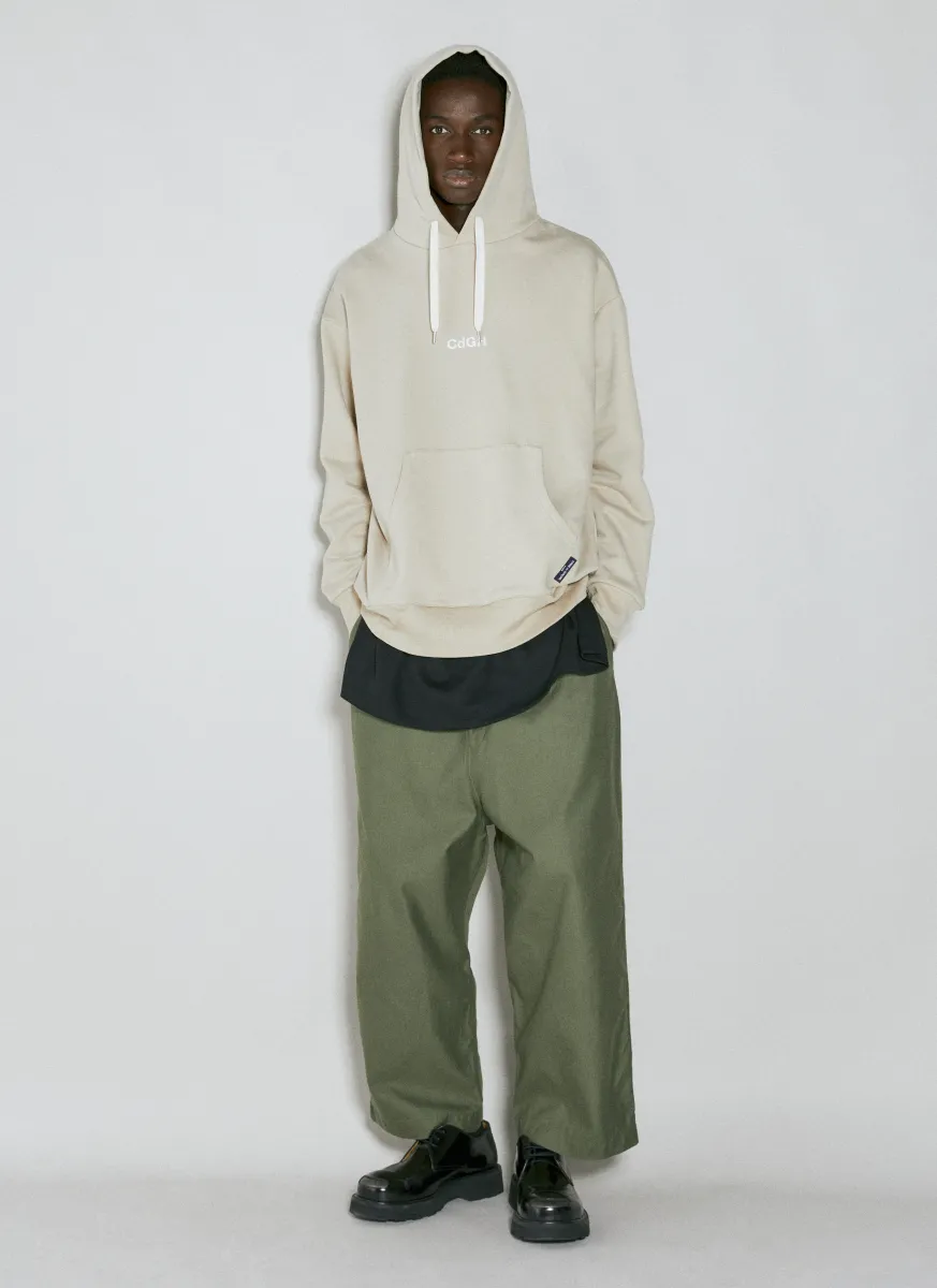 Logo Embroidery Hooded Sweatshirt